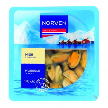 Мидии в рассоле 170г