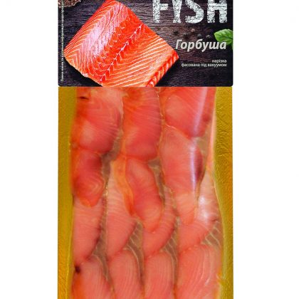 Горбуша холодного копчения нарезка 90г